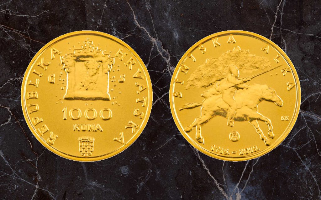 Zlatnik 1000 kuna Sinjska alka