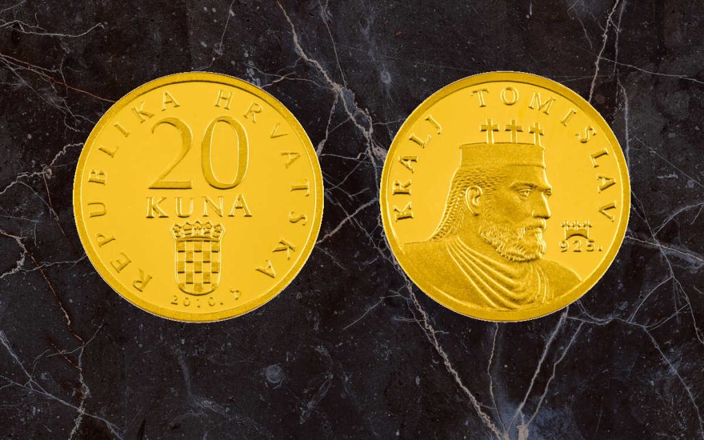 Zlatnik 20 kuna Kralj Tomislav