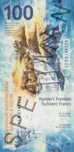 Nova novčanica 100 CHF švicarskih franaka