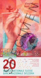 Nova novčanica 20 CHF švicarskih franaka