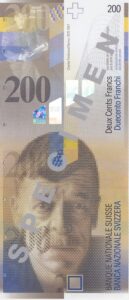 Stara novčanica 200 CHF švicarskih franaka