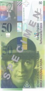Stara novčanica 50 CHF švicarskih franaka