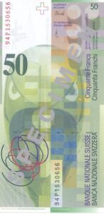 Stara novčanica 50 CHF švicarskih franaka
