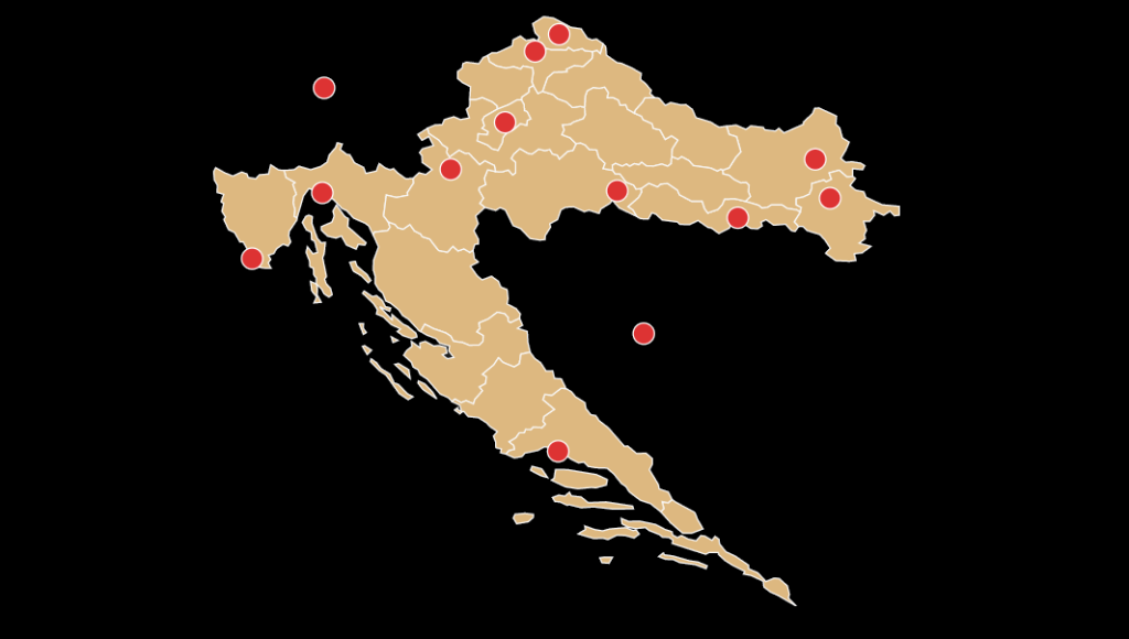 Interaktivna mapa Hrvatske: Gdje kupiti investicijsko zlato