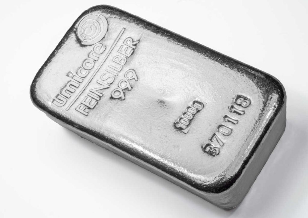 Srebrna poluga 1 kilogram ili 1000 grama Umicore