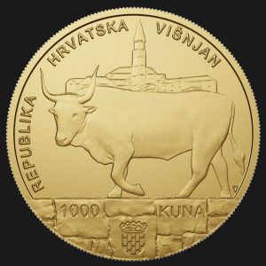 Zlatnik 1000 kuna Zvjezdarnica Višnjan